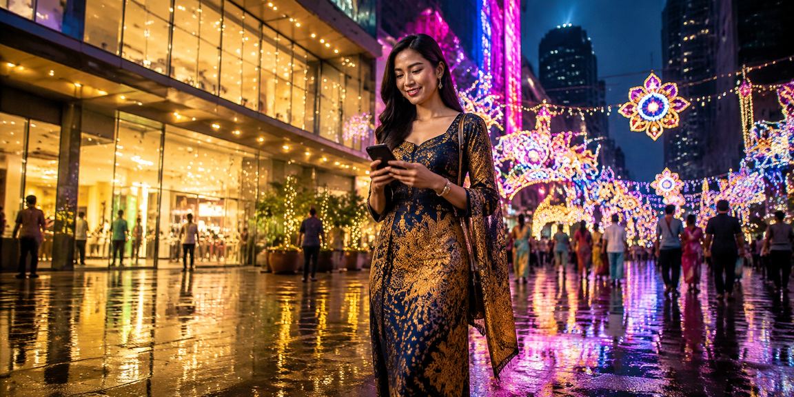 Pengguna ci4 membuat deposit melalui aplikasi mudah alih di Kuala Lumpur bergaya batik