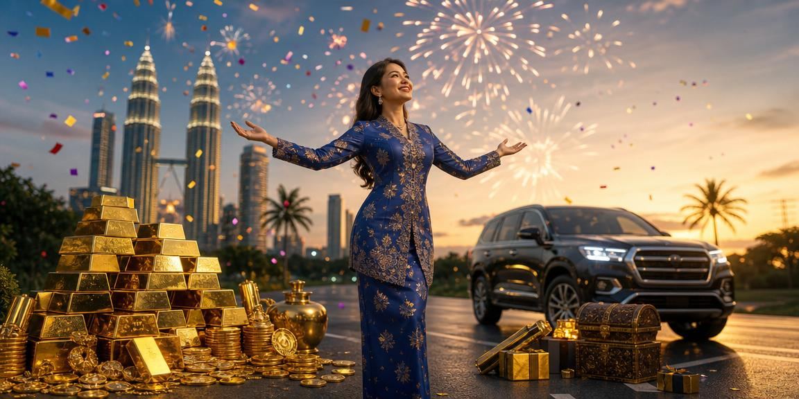 Suasana promosi pertaruhan sukan berlatarkan budaya Malaysia baju kurung
